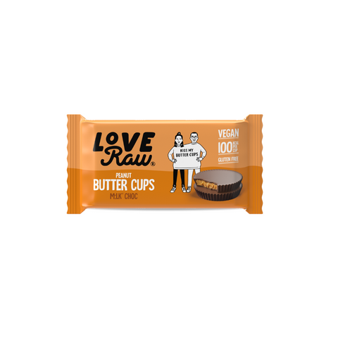 Buy Love Raw on NOSH Direct - Milk Chocolate Flavour Peanut Butter Cups