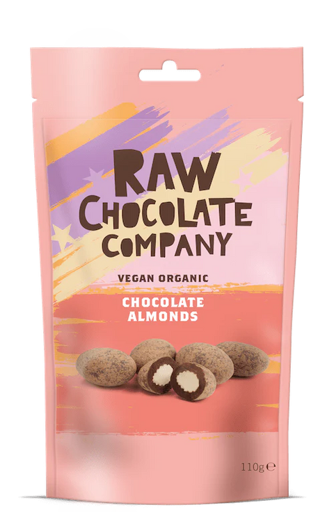 The Raw Chocolate Company-Chocolate almonds - pouch 1024x1024 photo-Buy on Nosh Direct