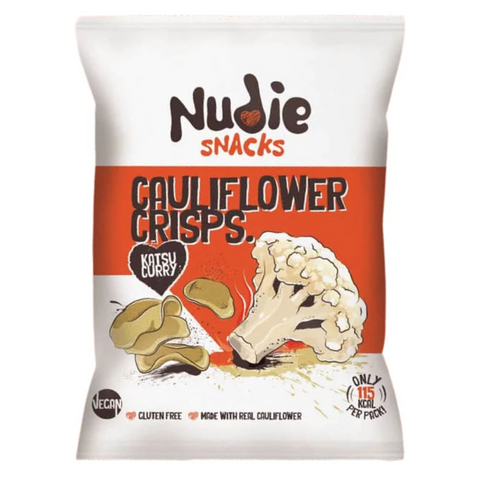 Buy Nudie Snacks on NOSH Direct - Katsu Curry Flavour Cauliflower Crisps (Sharing Bags) - 80g